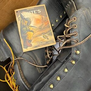 White's Men's Black Leather Boots